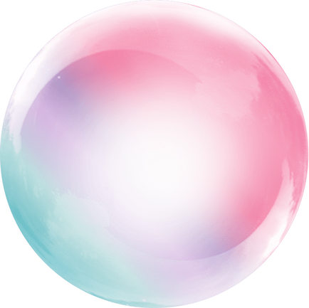 transparent multicolored soap bubble